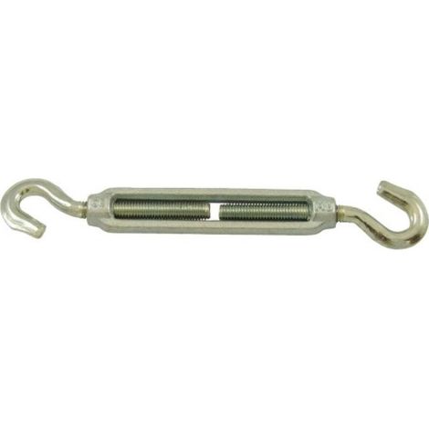 Tendeurs à 2 crochets acier zingué blanc diamètre tige 6 mm en boîte de 5 - PRAMAC (1/2)