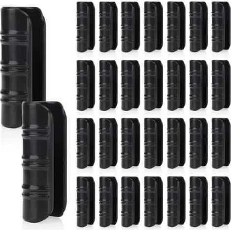 Bardusch - 100 PCS Jardin Bâtiments Tube Clip, Clips en Plastique pour Serre Film Clip Tube Serrage Connecteur Kit, pour Serre Bannière Cadre (1/4)