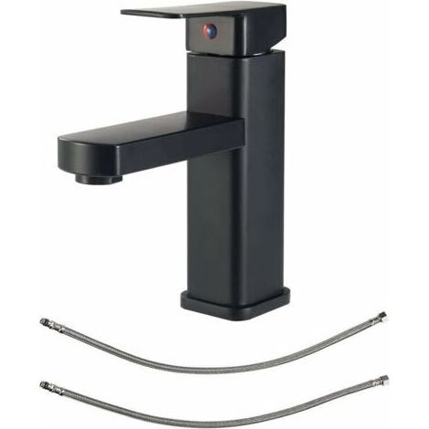 Mitigeur de Lavabo Noir Mat, Robinets de Lavabo de Salle de Bain à Levier Unique, Robinets de Lavabo, Robinets de Lavabo, Robinets Pour Lavabo, Mitigeur de Lavabo, Robinet de Lavabo (1/5)