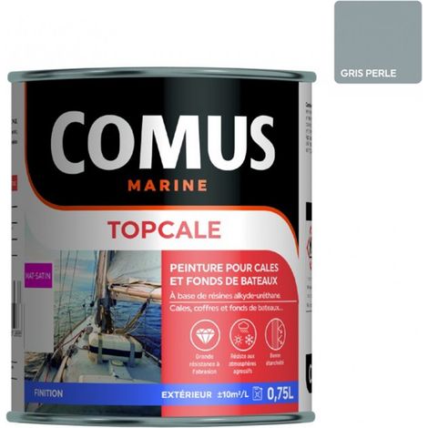 TOPCALE GRIS PERLE 750 ML - Peinture pour cales et fonds de bateaux à base de résines alkyde-uréthanne