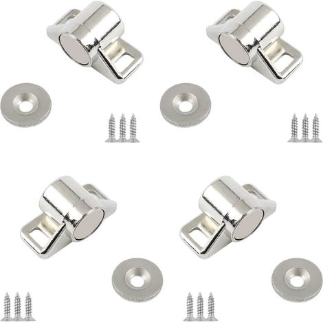 Lot de 4 loquets magnétiques robustes en alliage zinc (1/5)