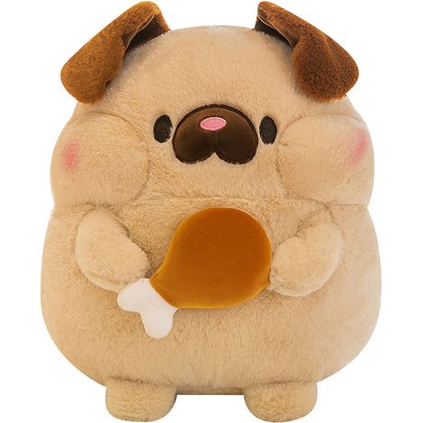Jouet chien en peluche doux 40cm - Poupée chiot mignon pour enfants - Coussin décoratif animal (1/5)