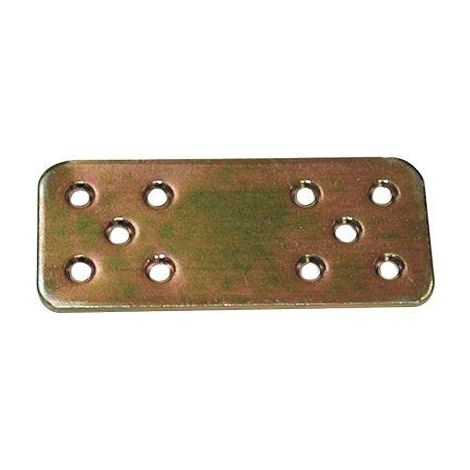GIUNZIONE GAZEBO PESANTE DRITTA 789 - ZINCATA GIALLA S.MM 2,5 MM  90X40- 50 pezzi