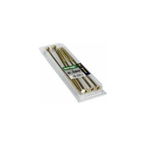 Spax Universalschrauben 6.0 x 180 mm PZ 3 - 5 Stk. Holzschrauben