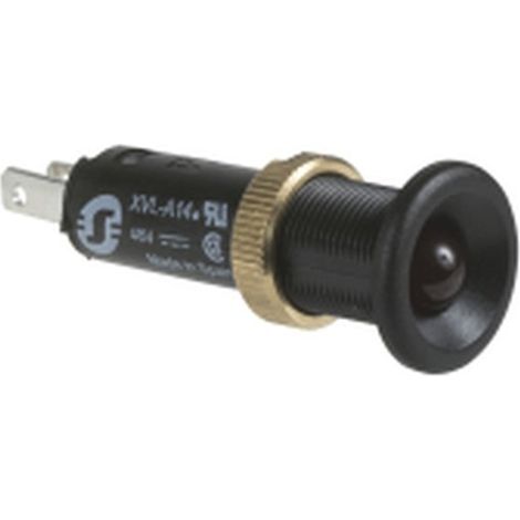 Spia luminosa a LED ROSSA SCHNEIDER da 24 V con diametro di 8 mm e alta efficienza energetica.