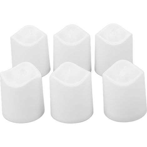 Vela LED Sin Llama - 12 Unidades - Luz Cálida - Pilas Incluidas - Para Decoración de Bodas y Hogar (1/5)