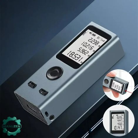 Manuzen - Télémètre Laser Portable Mini Intelligent Rechargeable USB 30M (1/4)