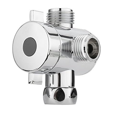 1/2-inch T-shaped diverter valve  Three-way angle valve with dual control  For draining wastewater from toilets, baptismal fonts, and shower heads--DTEKGAZ