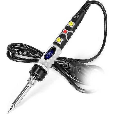 Fer à souder électrique de 80 watts avec température réglable pour souder, braser, retravailler, chauffer et réparer les pannes de soudure (1/5)