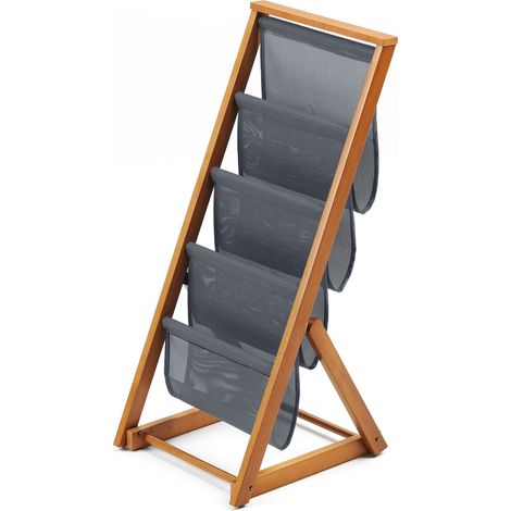Porte Revues Hêtre Massif Cerise 38 x 90 x 42 cm (1/2)
