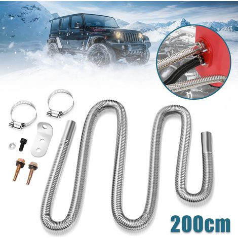 Randaco para calefactor diésel con 2 abrazaderas de acero inoxidable Ø25 mm Tubo de escape de 200 cm (1/5)