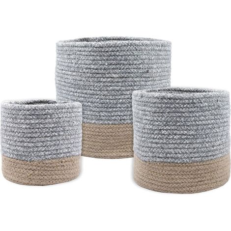 Set de 3 paniers ou cache-Pot en coton Vanua (1/5)