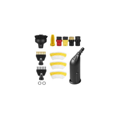 Juego de accesorios de 14 piezas para limpiadores a vapor Kärcher SC1 SC3 SC5 SC4 SC2, que incluye una boquilla extendida, una boquilla curva, un cepillo redondo y una boquilla para