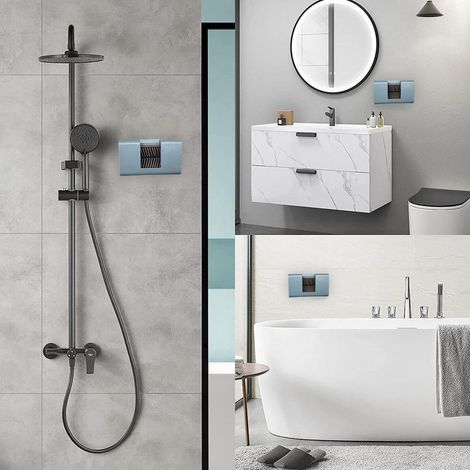 Récupérateur de cheveux mural amovible pour douche, collecteur de cheveux mural, piège à cheveux pour siphon de douche (1/5)