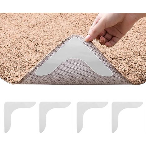 Ruban adhésif antidérapant pour tapis et moquette, fixations pour tapis sur parquet, sous-tapis antidérapant (1/5)