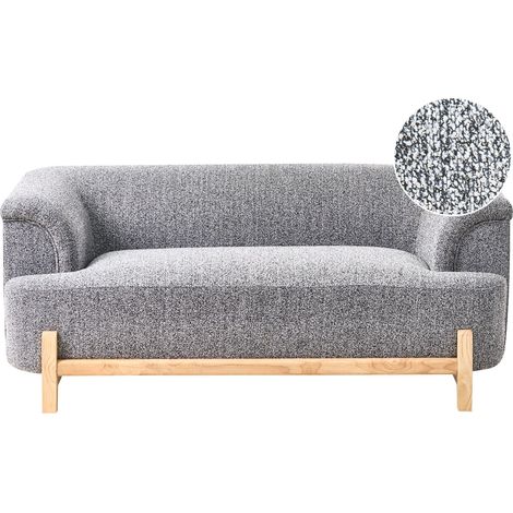 Sofa 2-Sitzer ALNOR Stoff Dunkelgrau