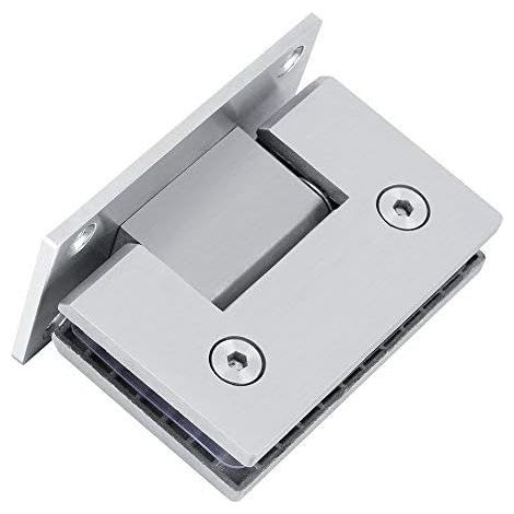 Charnières pour portes de douche en verre, charnières à 90 degrés pour portes de douche en verre, charnières robustes en acier inoxydable pour portes de placard (mur-verre), pièce de rechange pour por (1/5)