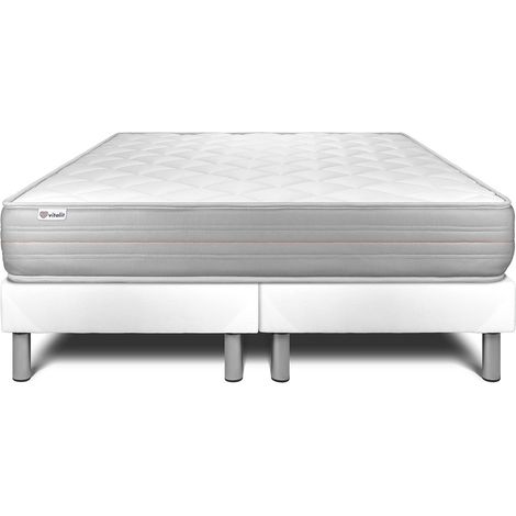 Matratzen- und Lattenrost-Set 2x80x200 cm - Vitalmemo (1/5)