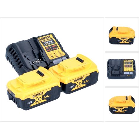[GEBRAUCHT] B-Ware DEWALT Akku-Kit Set Werkzeug Akku Werkzeugset 2x 18V 5Ah plus DCB1104