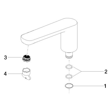 Dornbracht 90119000300-00 Bec pièces de rechange