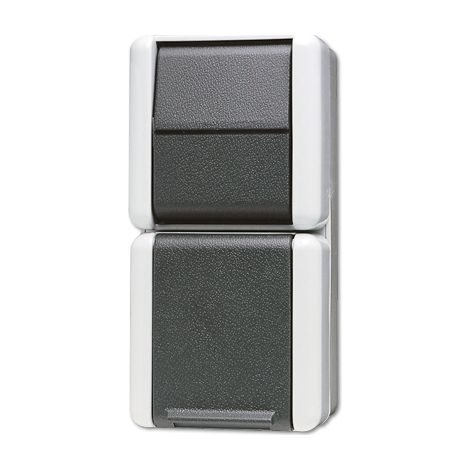 JUNG 876 W toma de corriente Blanco