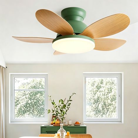 Ventilador de techo de 92 cm con lámpara y mando a distancia, 6 velocidades, temporizador e intensidad regulable con 3 temperaturas de color (1/5)