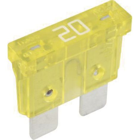 Fusibile piatto standard 32V 20A 19,05x18,54mm giallo 1 pz.