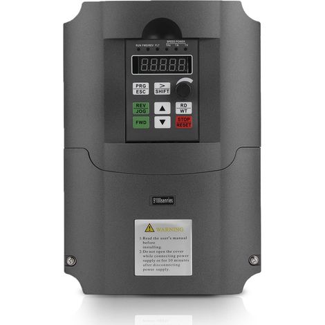 Ej.Life VFD Wechselrichter,VFD Frequenzumrichter 7,5kW Einphasen 220VAC Eingang 3 Phasen 380VAC Ausgang,VFD Drehzahlregler VFD Inverter A (1/5)