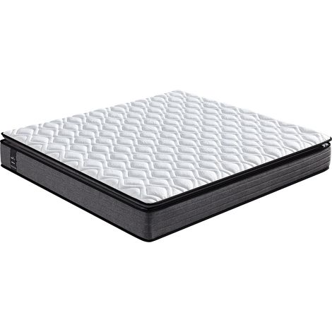 Matelas Nirvana 180x200 cm - Mémoire de forme, latex et ressorts ensachés - 26 cm d'épaisseur (1/5)