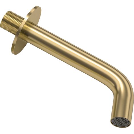 Accesorios de baño oro mate 21 cm redondo con rosca de Valaz (1/2)