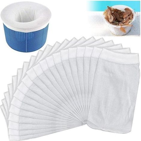 20 chaussettes filtrantes pour skimmer de piscine (1/5)