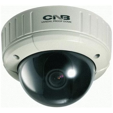 CNB Technology VBB-35VF - 1/3" CCD Outdoor Anti-Vandal WDR Dome Camera - PAL