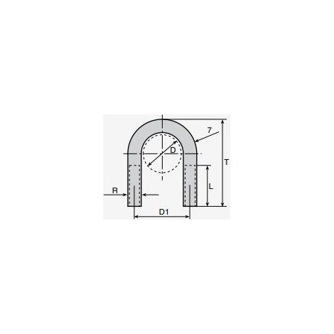 ABARCON TUBO 3/4" M-8 S/TUERCA - GARRA