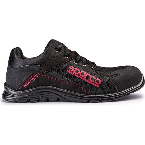 Sicherheitsschuh S24 SPARCO Pratice - Schwarz Rot - Größe 45 - 07517