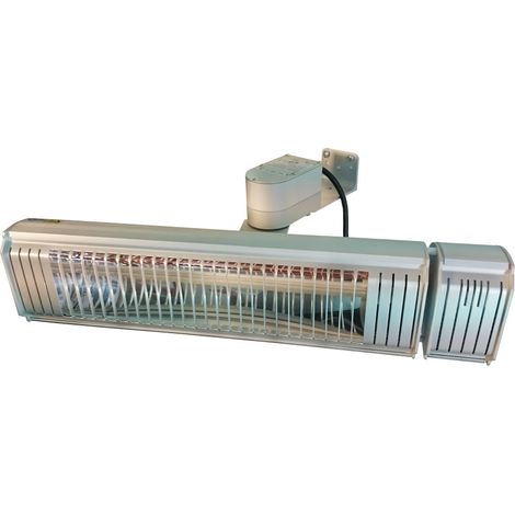 Heizstrahler Infrarot Infralogic HeizMeister Moving IP65 2000W Silber matt