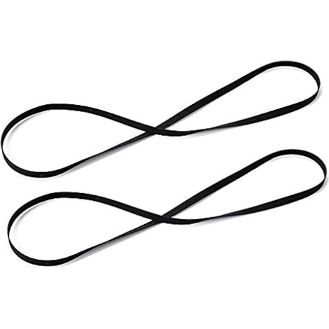 Lot de 2 courroies de rechange pour lecteur de disque vinyle rétro compatible avec tous les types de platines à courroie - 200 mm de long (1/5)