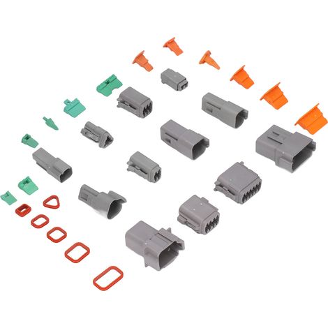 Connecteur étanche pour faisceau de câblage automobile, bornes mâle et femelle (1/5)