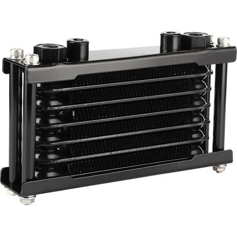Radiateur de refroidissement d'huile moteur universel pour moto Monkey, quad 4 roues, tout-terrain 100-250CC, noir, refroidisseur d'huile compatible VTT et motocyclette. (1/5)
