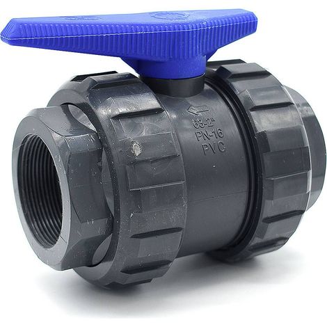 Vanne PVC à visser femelle 1/2''