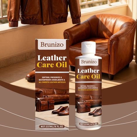 Nettoyant pour cuir à base de lanoline pour usage domestique, soin du cuir, hydratant, adoucissant et respirant – 237 ml (1/5)