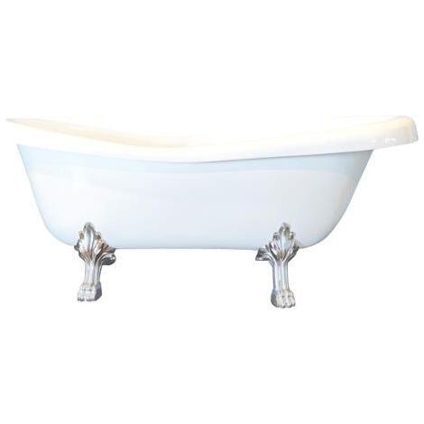 ONDEE - Bañera RETRO 1900 - Bañera isla 170x75cm - Acryl. reforzado 12mm - Blanco