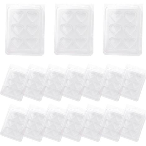 Set mit 30 Duftwachs-Schmelzformen, herzförmige Behälter für dochtlose Duftkerzen (1/5)