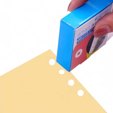 Rondelle Adhesive PVC 250 Pieces 15 mm Renfort Perforation Papier Transparente Pour Classeur Ecole Bureau (1/5)