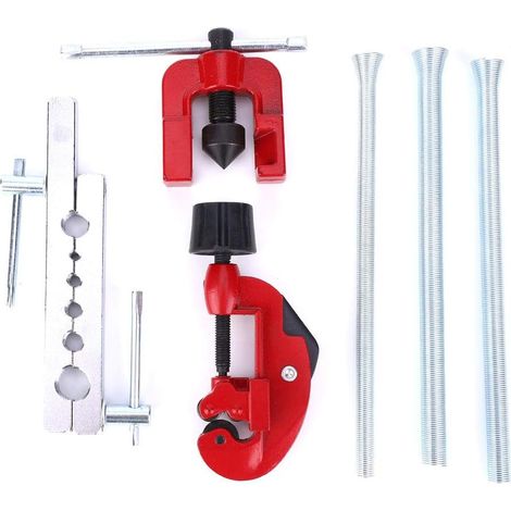 Extenseur de Tube 6 pièces, Kit d'outils d'évasement en acier avec ressort pour l'entretien du condenseur (1/5)