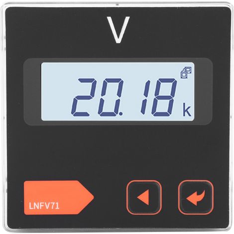 Voltmètre numérique monophasé LNFV71 avec affichage LCD intelligent, mesure de tension précise pour tableau électrique (1/5)