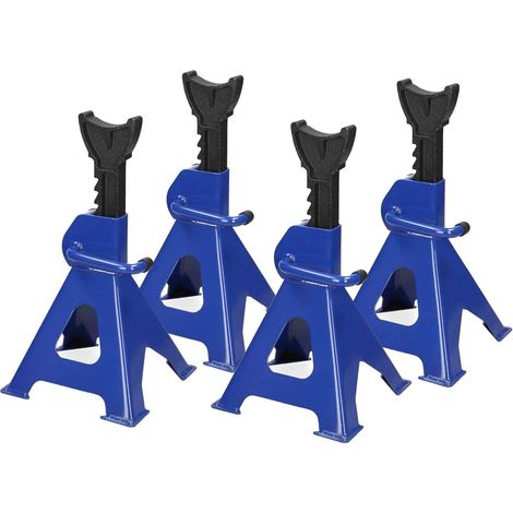 Cric pour 3 tonnes, Profil bas, cric hydraulique avec sac de transport, cric robuste pour voiture, caravane, Van, support de véhicule, levage, en acier massif (4 pièces)