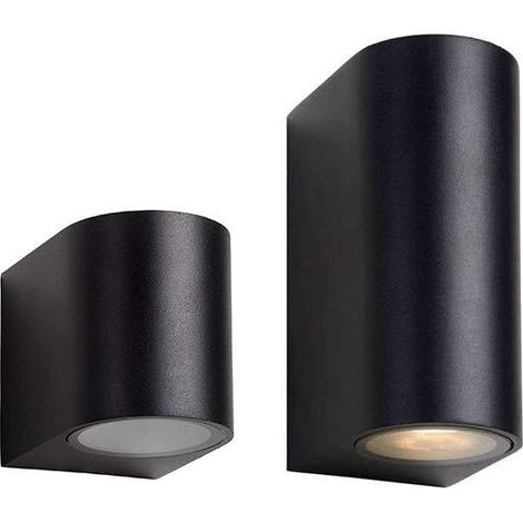 Applique murale extérieure 10 W, suspension semi-circulaire, étanchéité extérieure - Noir (1/2)