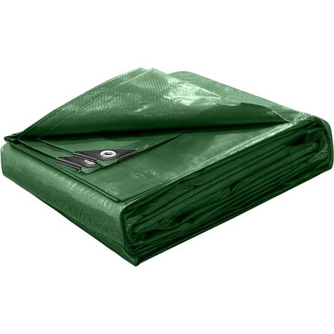 Bâche de Protection 5 x 8 m, 100 g/m²,Bâche de Protection pour Bois extérieur, Meubles de Jardin, Voitures, piscines, Bateaux et Camping,imperméable et indéchirable, avec œillets. (1/5)