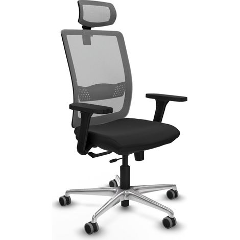 Chaise piqueras y crespo Haches noir accoudoirs réglables (1/2)