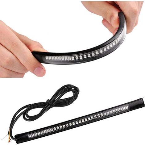 YMYNY 48 LED feu stop pour moto voiture vélo clignotant avec 12V (1/5)